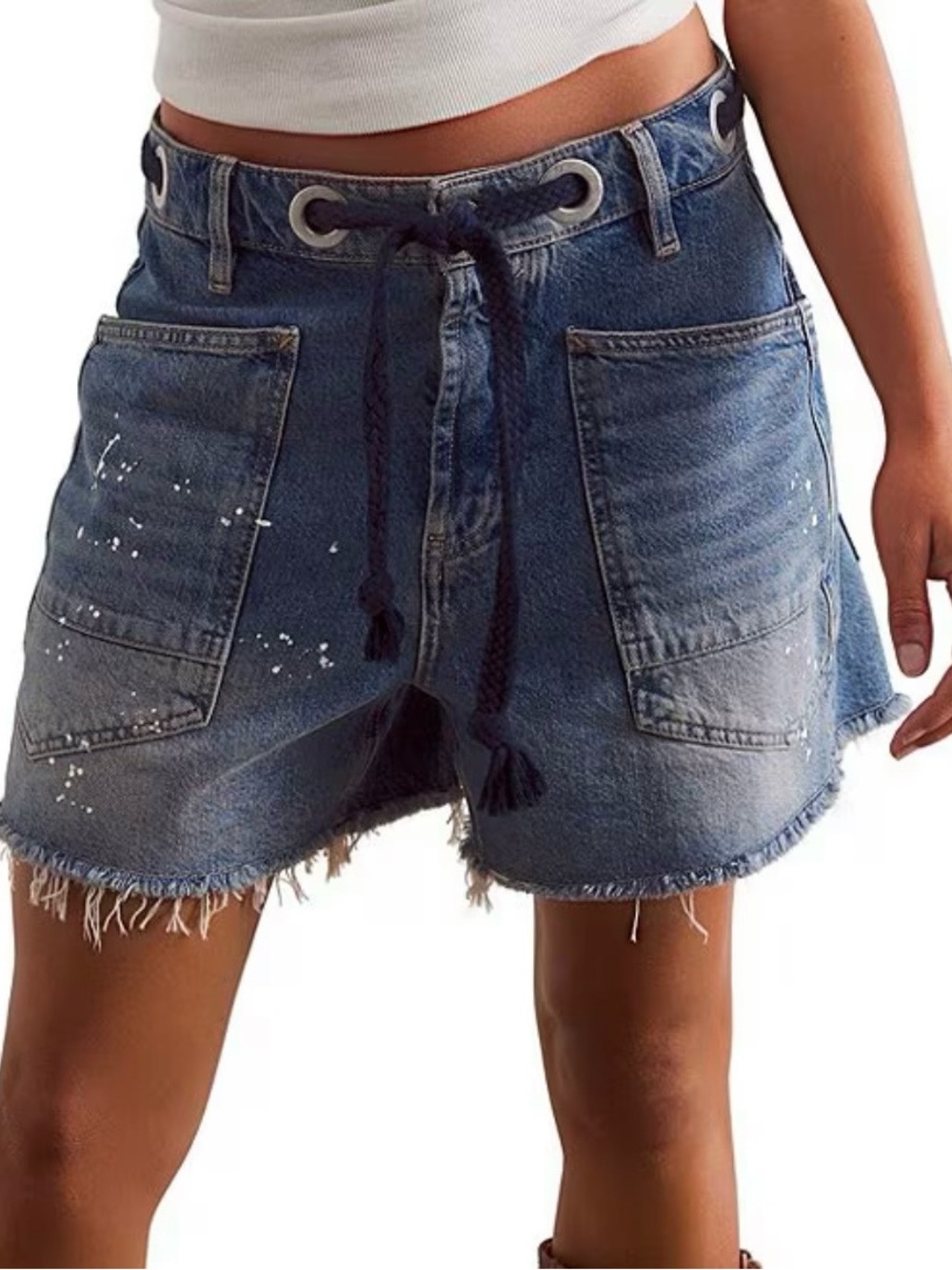 Free People
Moxie Raw Hem Denim Shorts